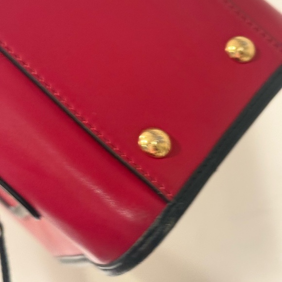 Fendi Women's Runway Red & Black Tote or Shoulder Bag EUC RARE - Picture 12 of 12